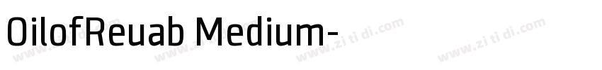 OilofReuab Medium字体转换